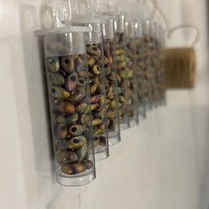 4x7 Long Magatama glass beads